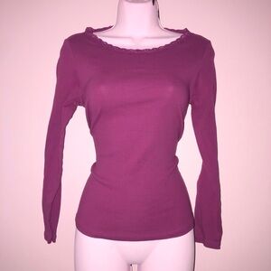 y2k coquette lace trim t shirt